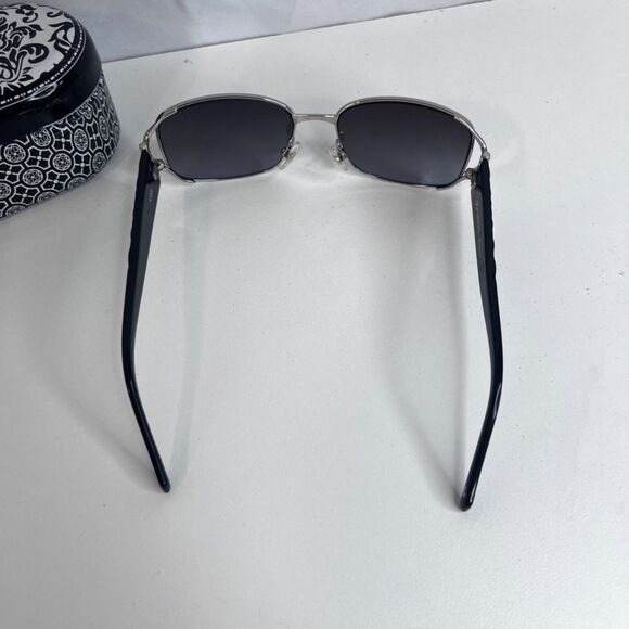 Brighton Sunglasses KISS Black Arms Jeweled Handmade USED Light Wear Aviator - Picture 3 of 13